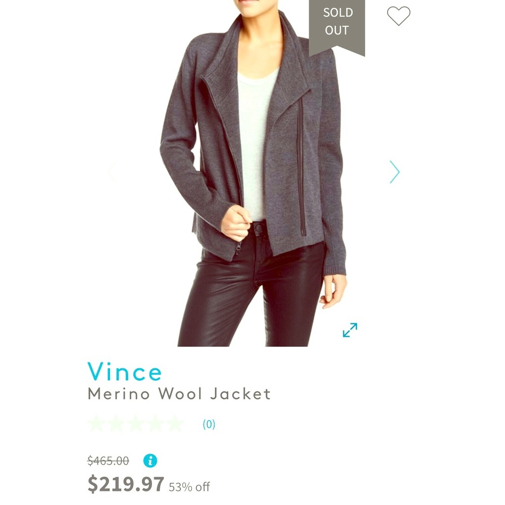 Vince women’s Merino Wool Jacket, XS!